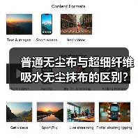 普通无尘布与超细纤维吸水无尘抹布的区别?(图4) 普通无尘布与超细纤维吸水无尘抹布的区别?(图4)